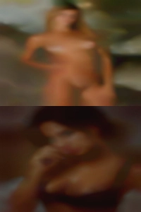 Naked woman outdoor arm sling.